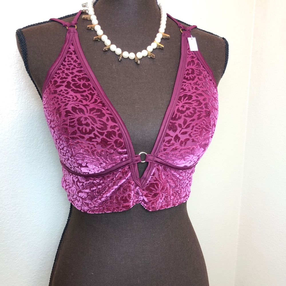 PINK Victoria Secret | Burgundy Burnout Bralette
